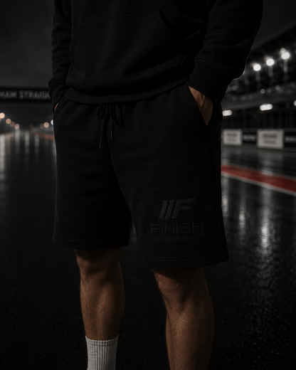 FROZEN BLACK — FACTORY INSTALLER SWEAT SHORTS