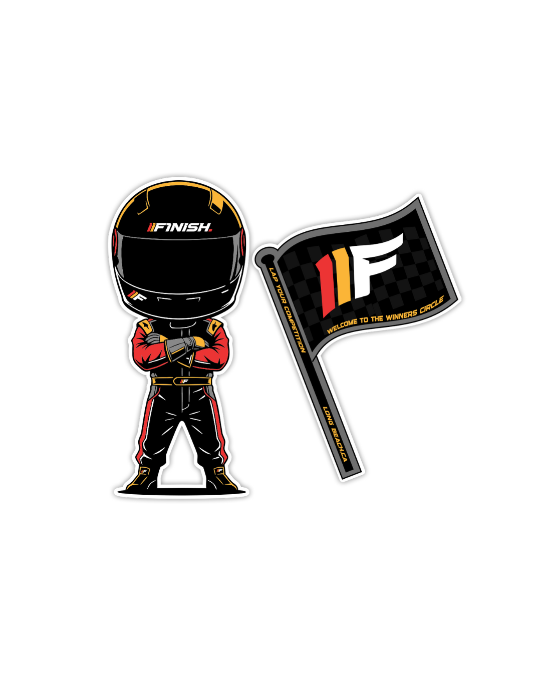 F1NISH DUDE STICKER KIT
