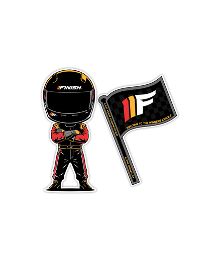 F1NISH DUDE STICKER KIT