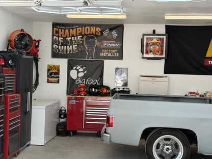 "Champions of The Shine" 3 x 6 Shop Banner