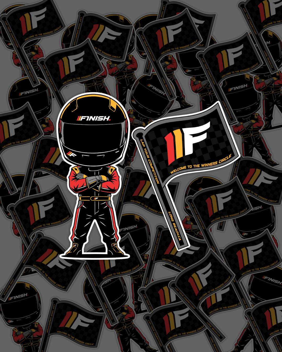 F1NISH DUDE STICKER KIT