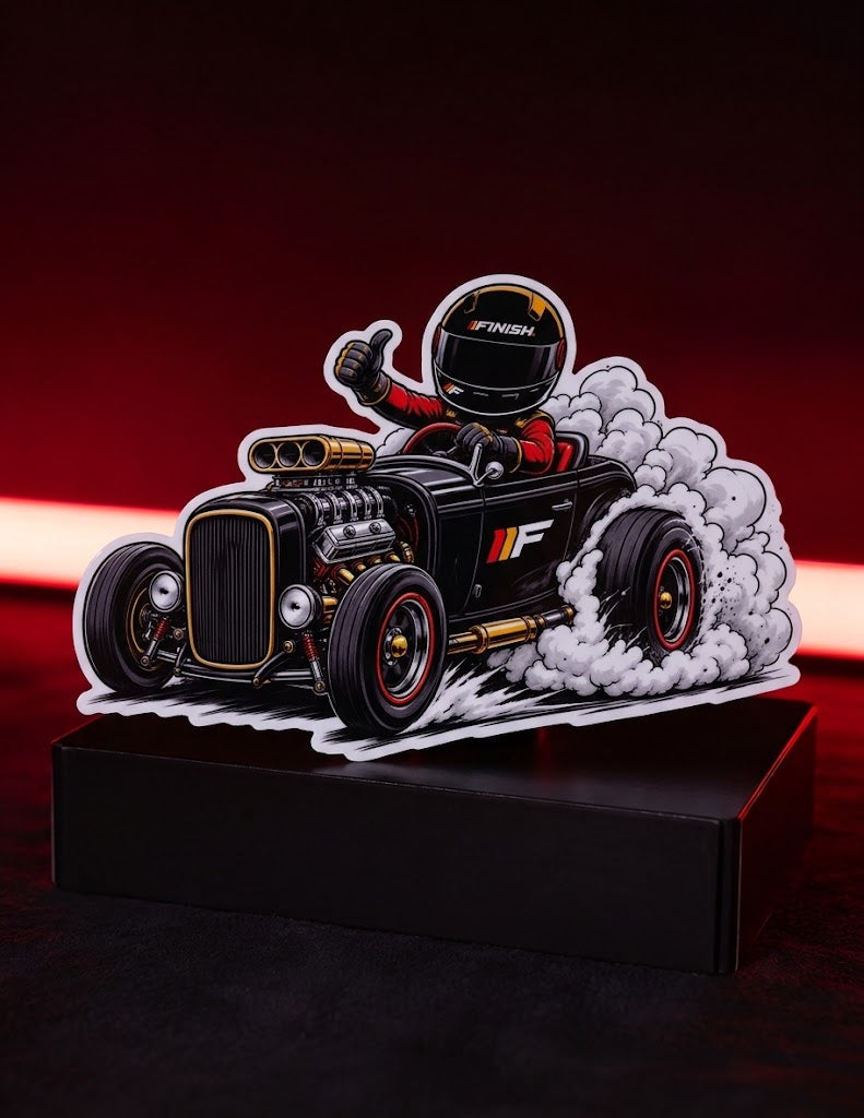 Burnout Boss Sticker - LIMITED EDITION 3" x 2"